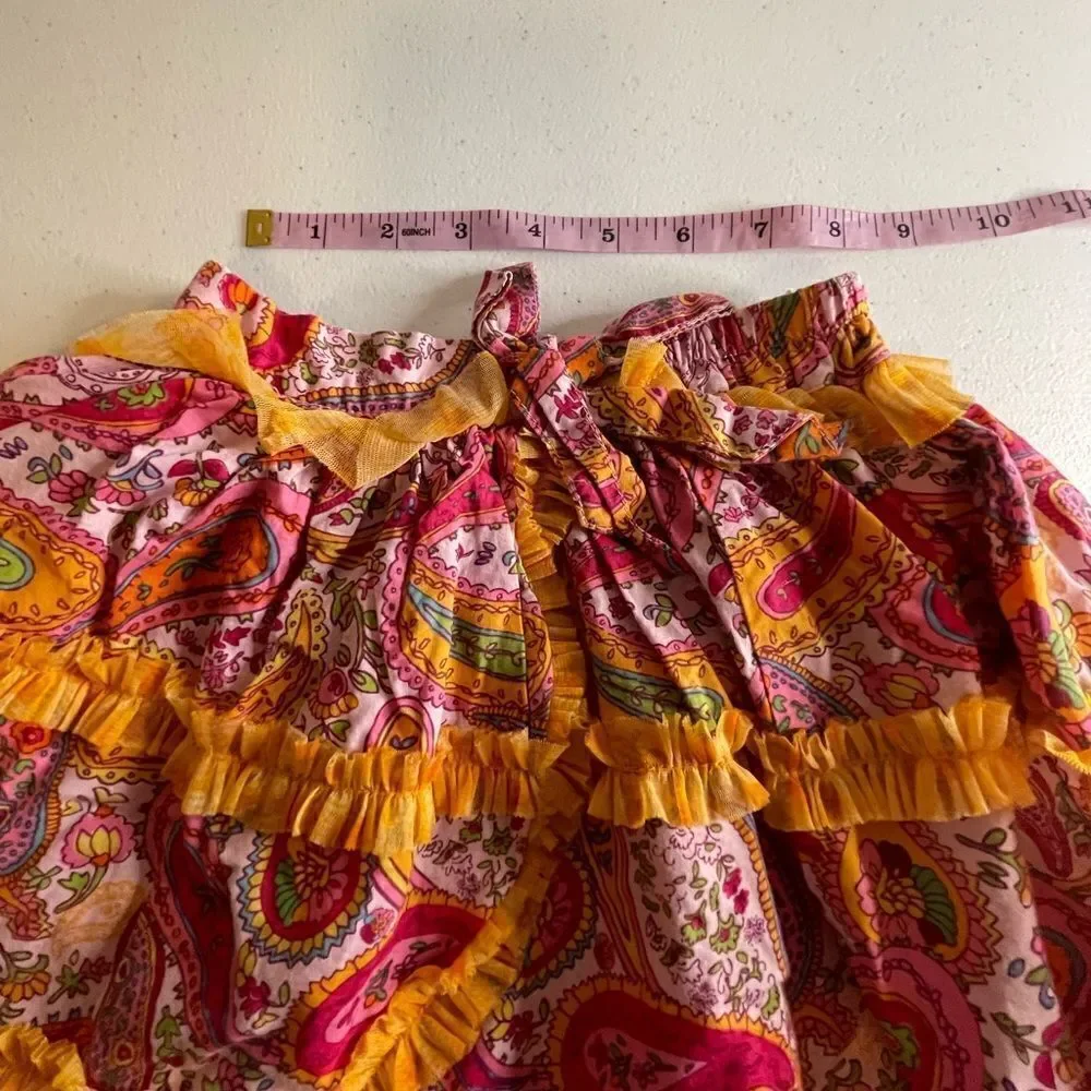 Girls - IT's A SMALL WORLD - Orange/Pink Disney 'BABY NAY' Skirt Nordstrom 3T